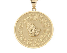 Load image into Gallery viewer, Lord&#39;s Prayer Gold Medallion Necklace
