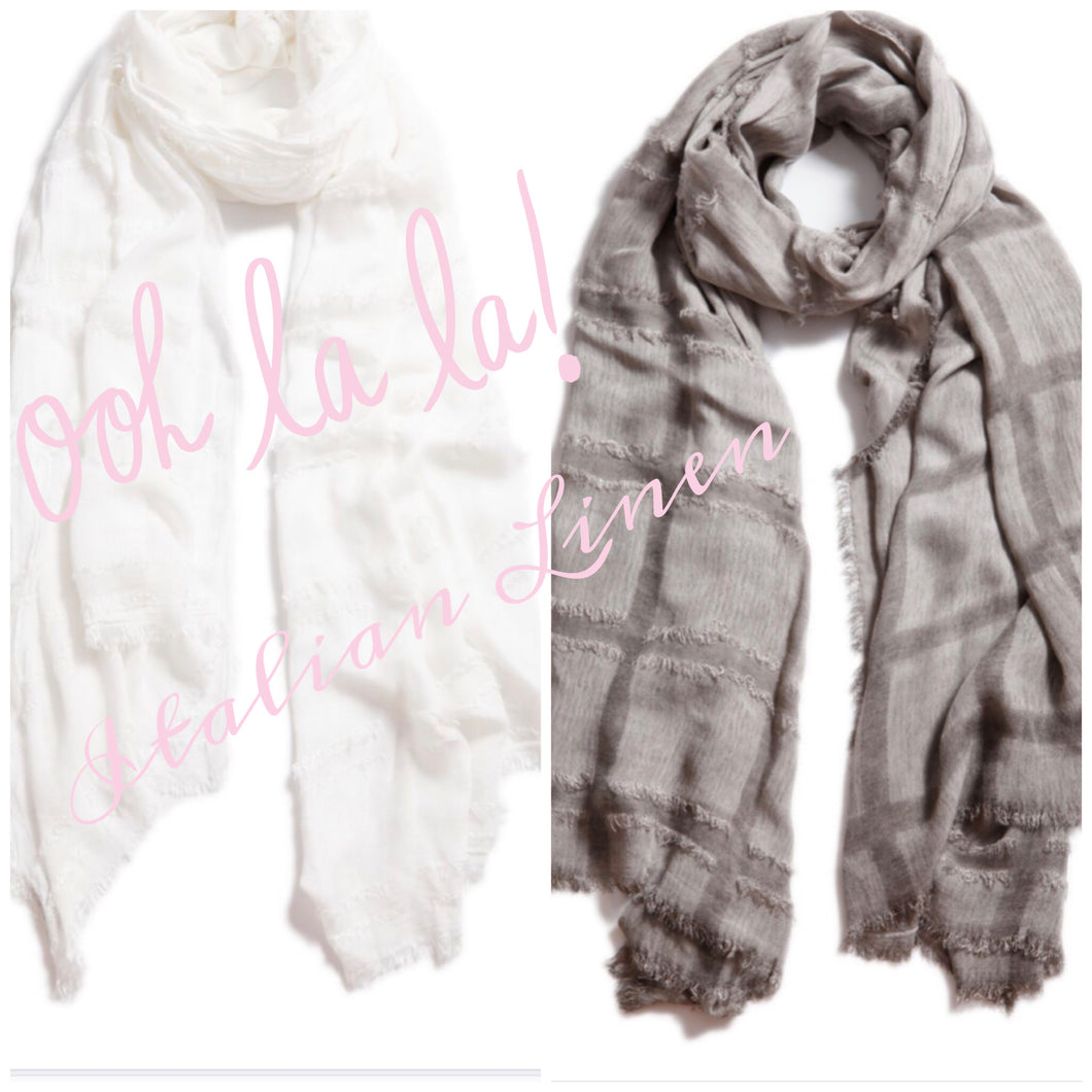 Silk and Cashmere scarf - Italian Linen