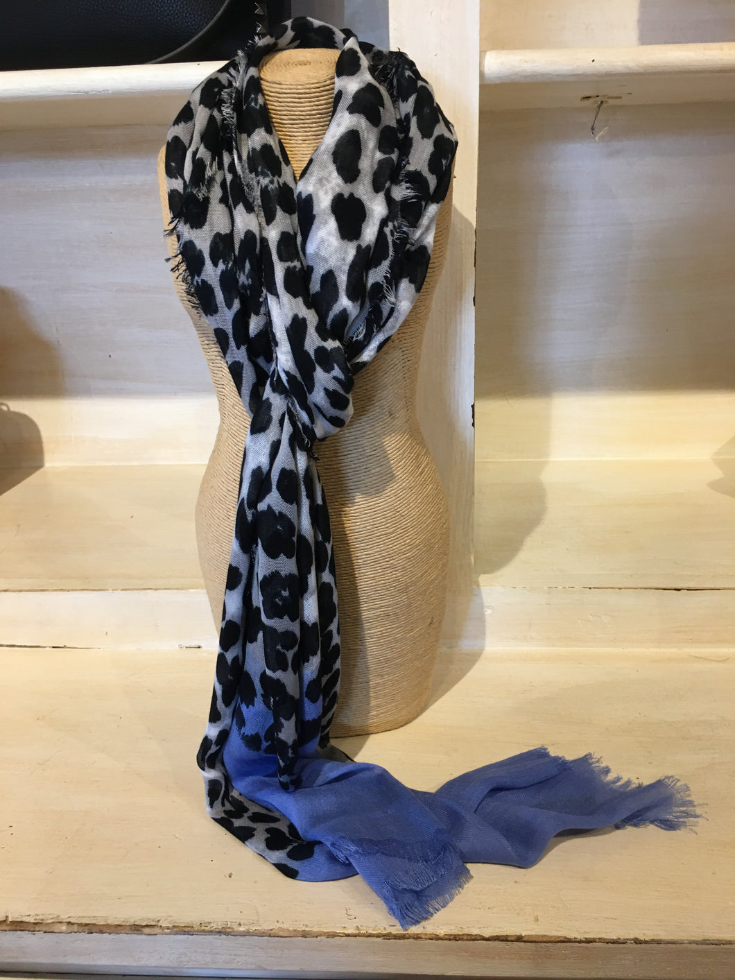 The Mini Leopard print  silk and cashmere scarf