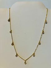 Load image into Gallery viewer, Katie 14&quot; Necklace with CZ Drops (2&quot;extender)
