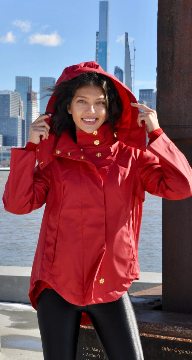 Nia Red/Scarlett Ciao Milano Waterproof Jacket