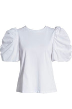 Load image into Gallery viewer, White Puff Sleeve Top
