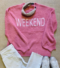 Load image into Gallery viewer, Weekend Soft Fuzzy Sweater In Pink
