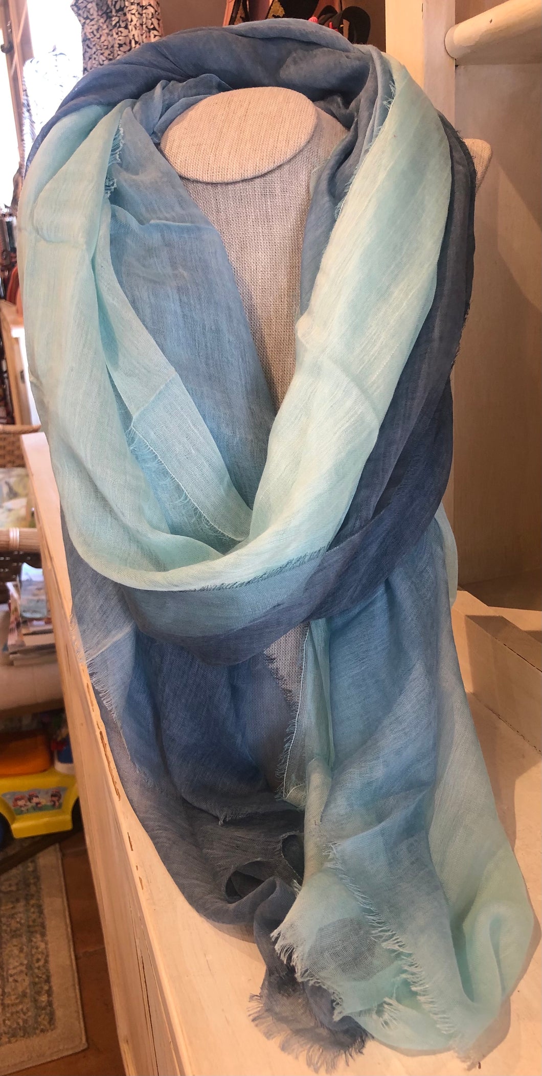 Dream Powder Blue Ombre scarf