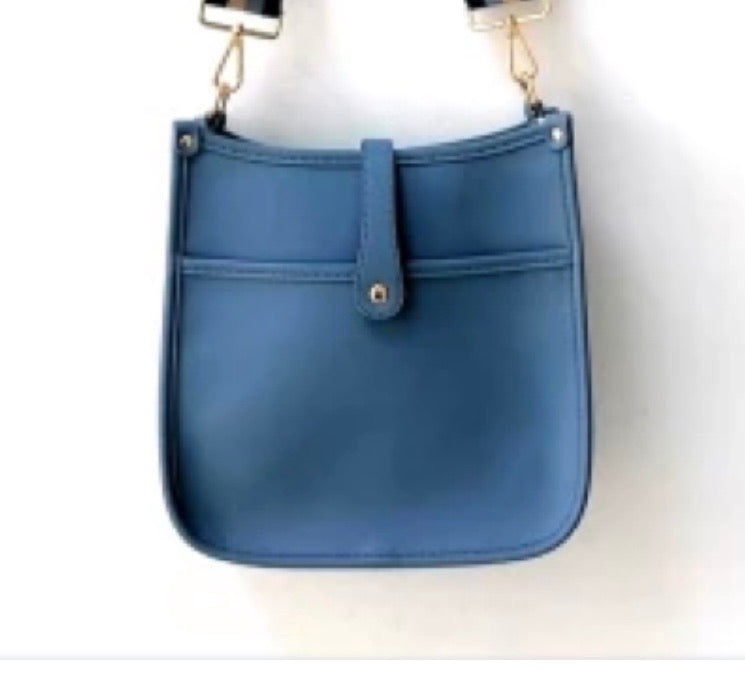 Blue guitar strap for purse and handbag with retro Style