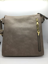 Load image into Gallery viewer, Taupe 3 Zipper Crossbody (concealed Hand gun bag)

