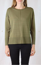 Load image into Gallery viewer, Ariana Roll Neck Lightweight Sweater with Front Seam Detail
